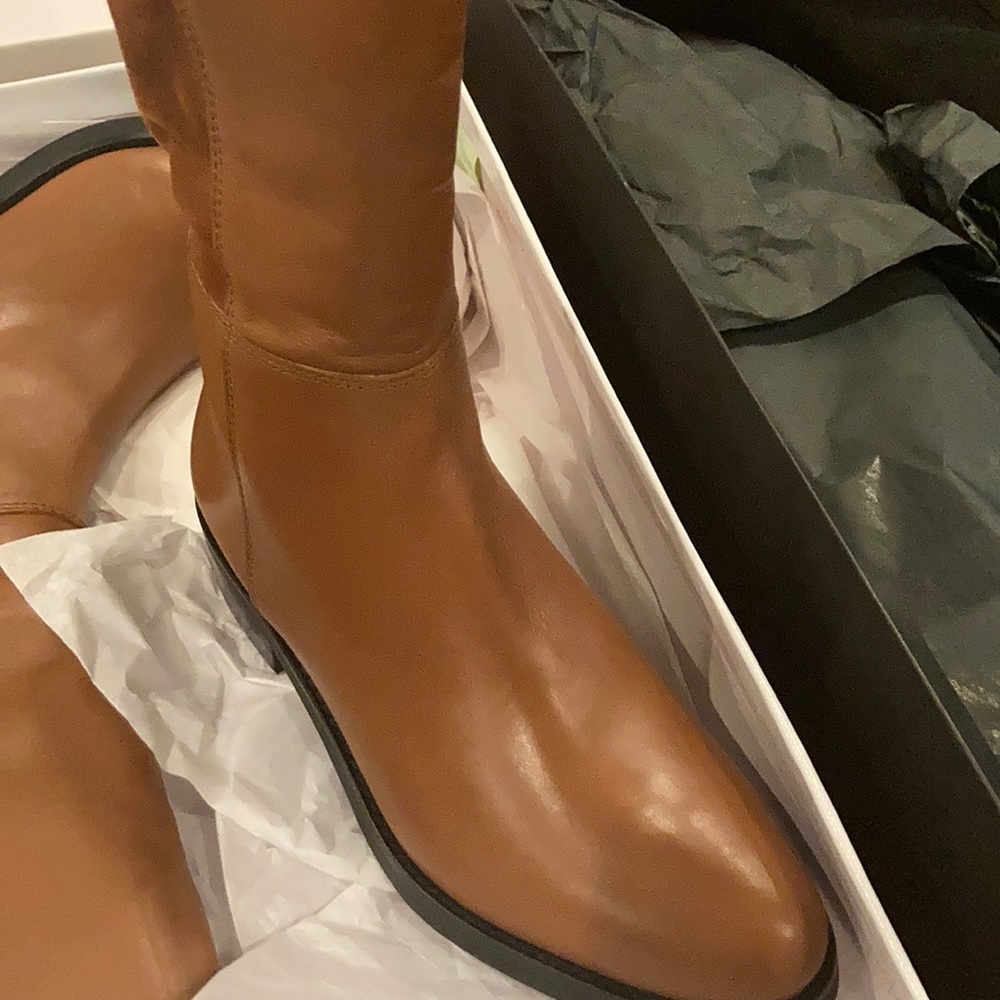 Brown Lugsole Over-The-Knee Boots - Picture 3 of 4
